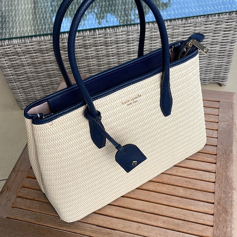 Kate Spade women straw hand bag